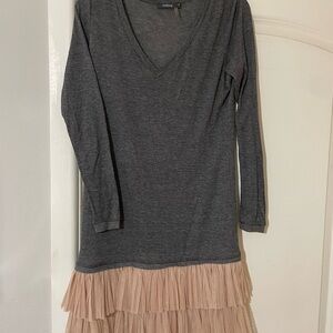 Theme Charcoal and Blush Mini Dress